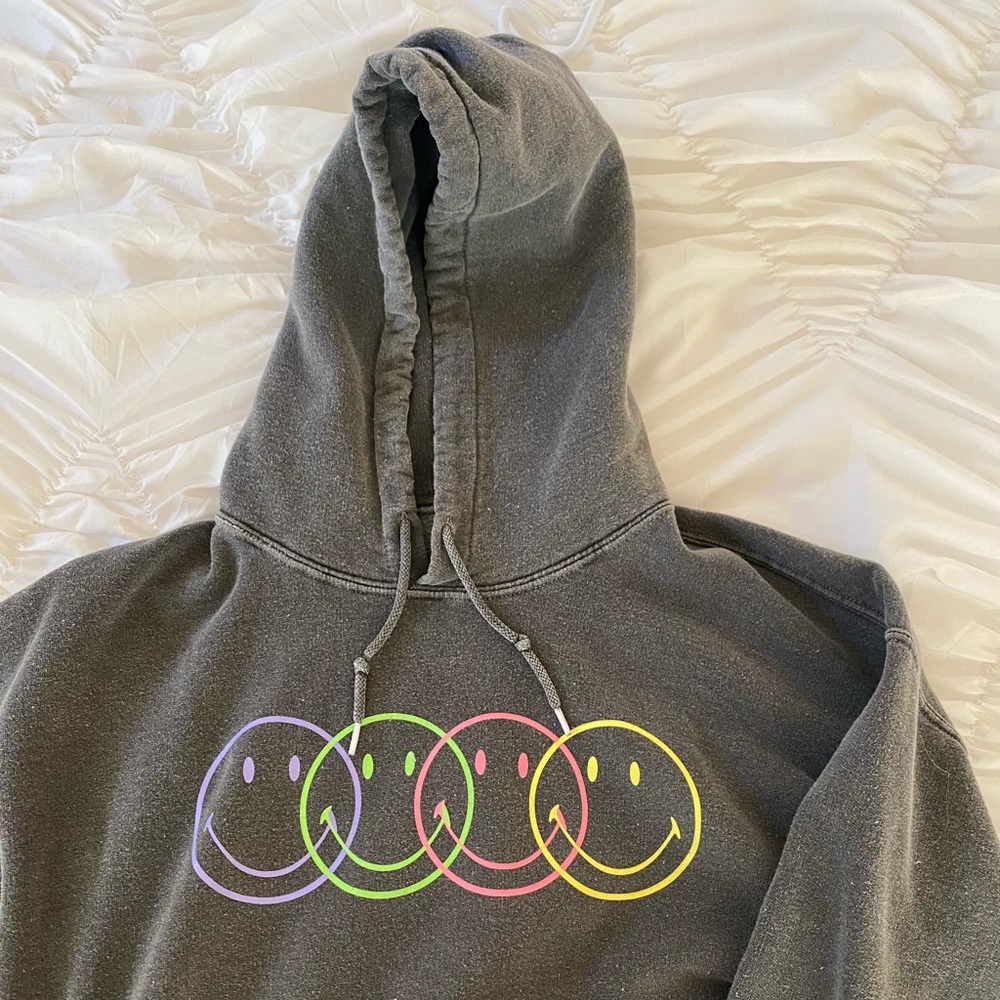 Smiley face cozy hoodie